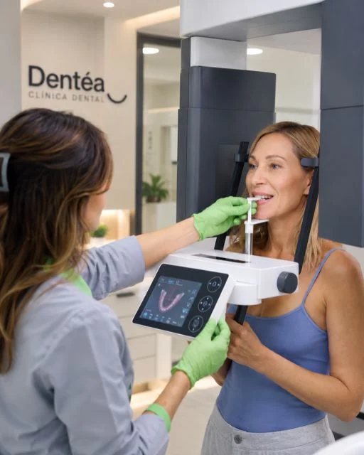 Toma de registros digitales a una paciente en la clínica
